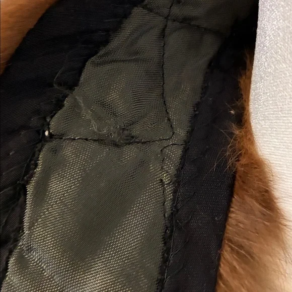 Vintage Brown Fur Collar - Picture 6 of 6